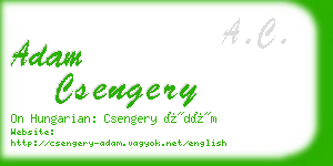 adam csengery business card